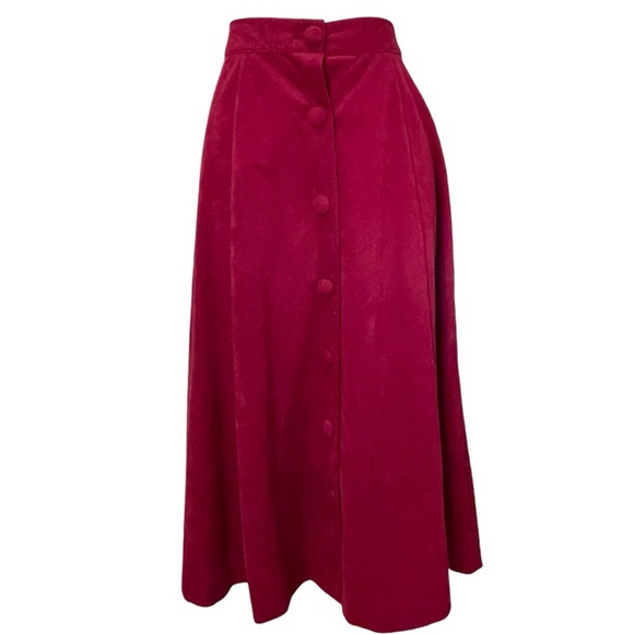 Red Skirt and Long Jacket Set Willow Ridge Vintage - Picture 6 of 14